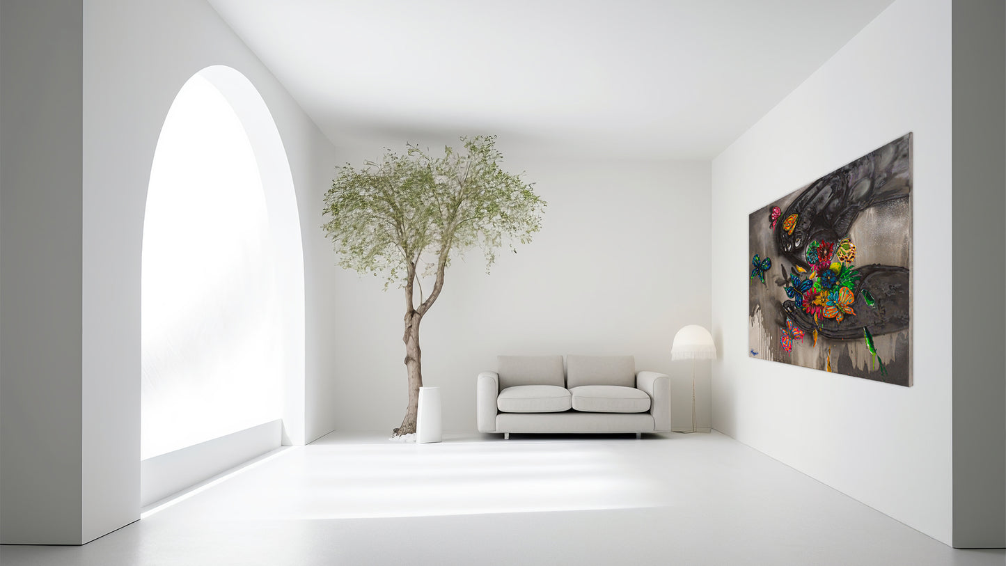 El Boticario Técnica Mixta Acrílico Sobre Canvas, Aerosol