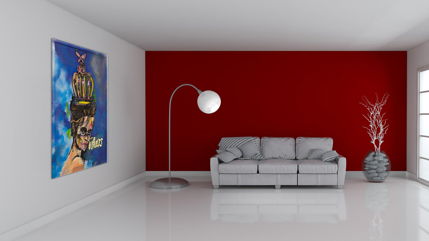 Tu Puedes Acrylic on Canvas and Aerosol