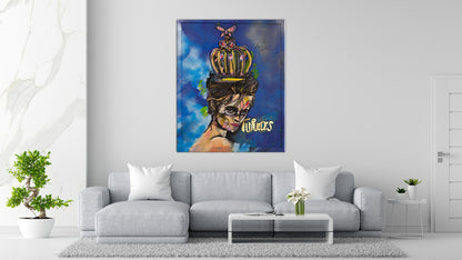 Tu Puedes Acrylic on Canvas and Aerosol