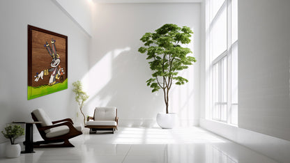 Bugs the Jeweler Acrylic on Wood with Framed