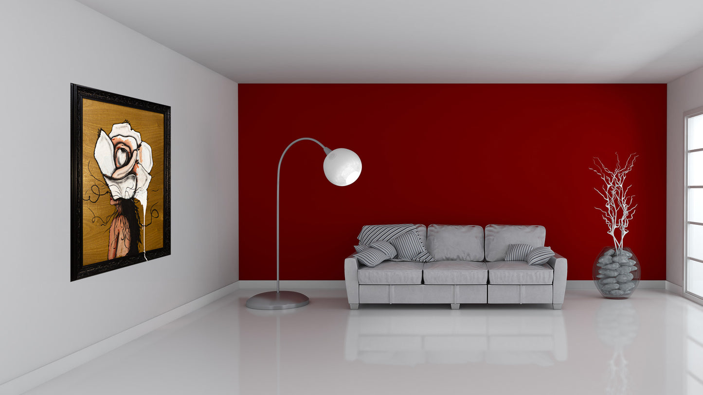 Bella la Flor Técnica Mixta Acrílico Sobre Madera Sobre Moderno de Galería