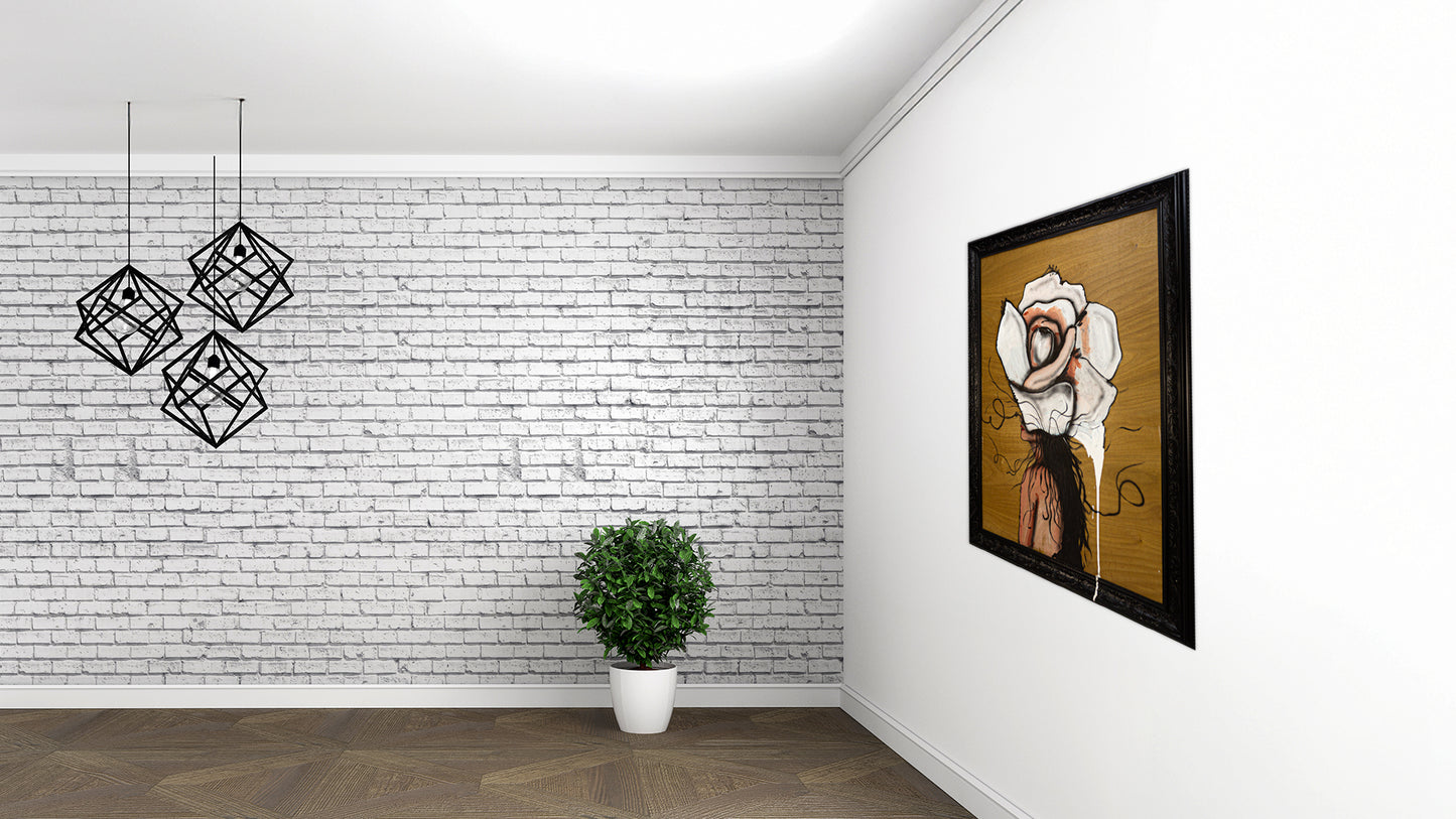 Bella la Flor Técnica Mixta Acrílico Sobre Madera Sobre Moderno de Galería