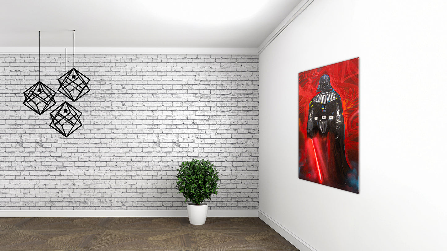 The Vader Técnica Mixta Acrílico Sobre Canvas, Aerosol