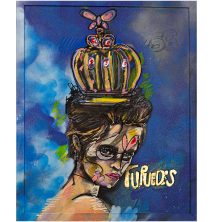 Tu Puedes Acrylic on Canvas and Aerosol