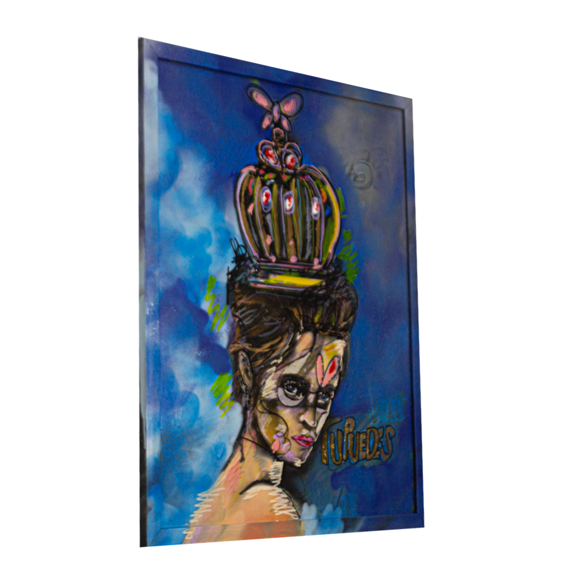 Tu Puedes Acrylic on Canvas and Aerosol