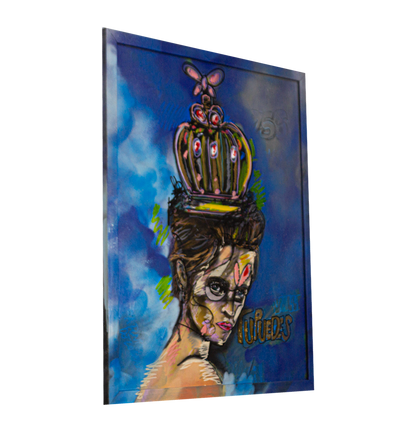 Tu Puedes Acrylic on Canvas and Aerosol