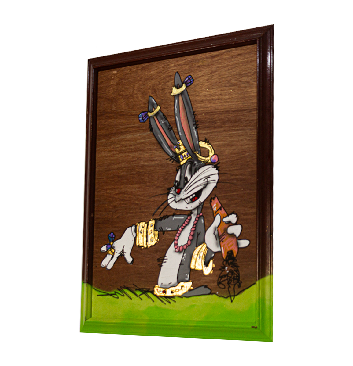 Bugs the Jeweler Acrylic on Wood with Framed