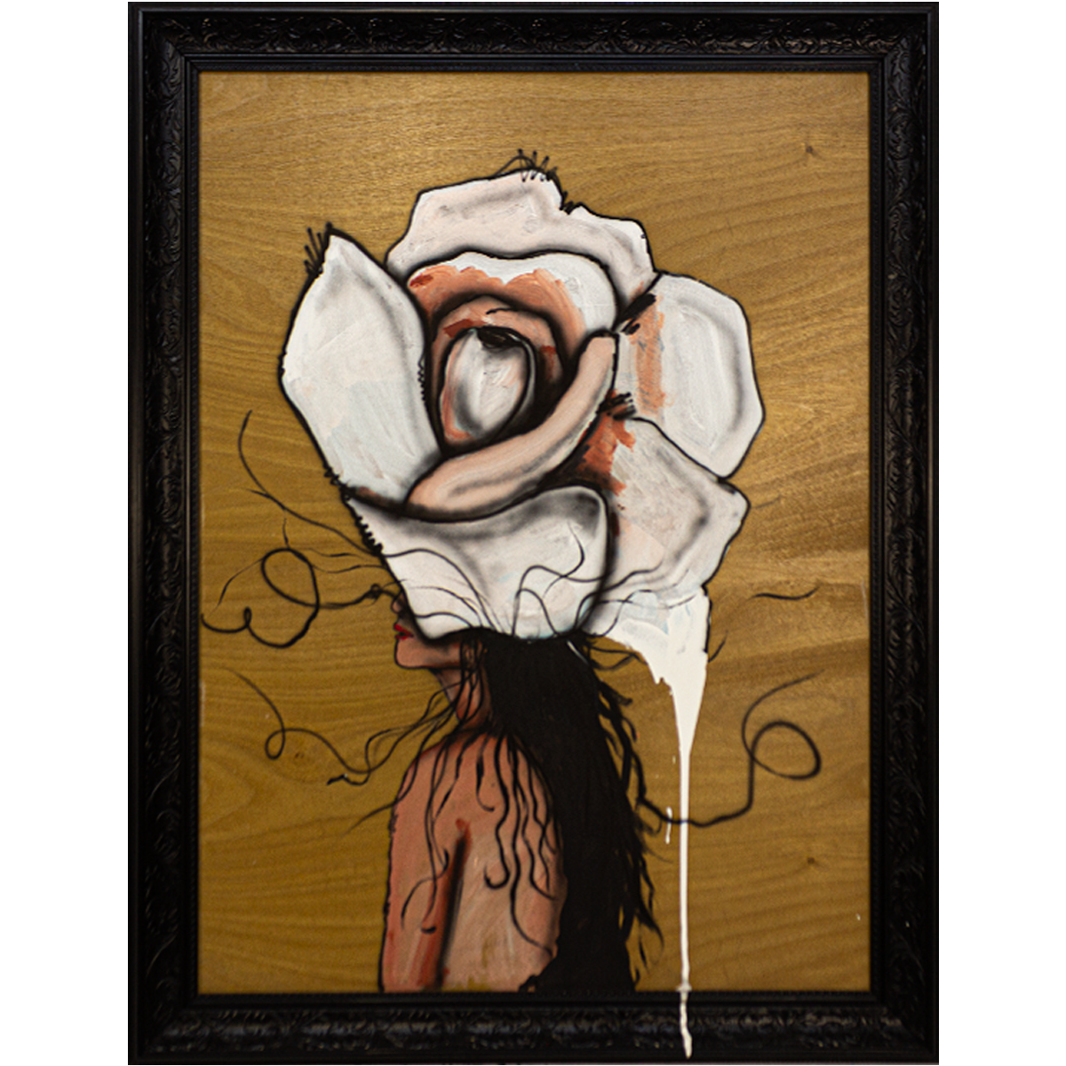 Bella la Flor Técnica Mixta Acrílico Sobre Madera Sobre Moderno de Galería