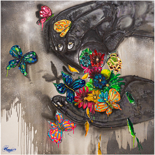 El Boticario Técnica Mixta Acrílico Sobre Canvas, Aerosol