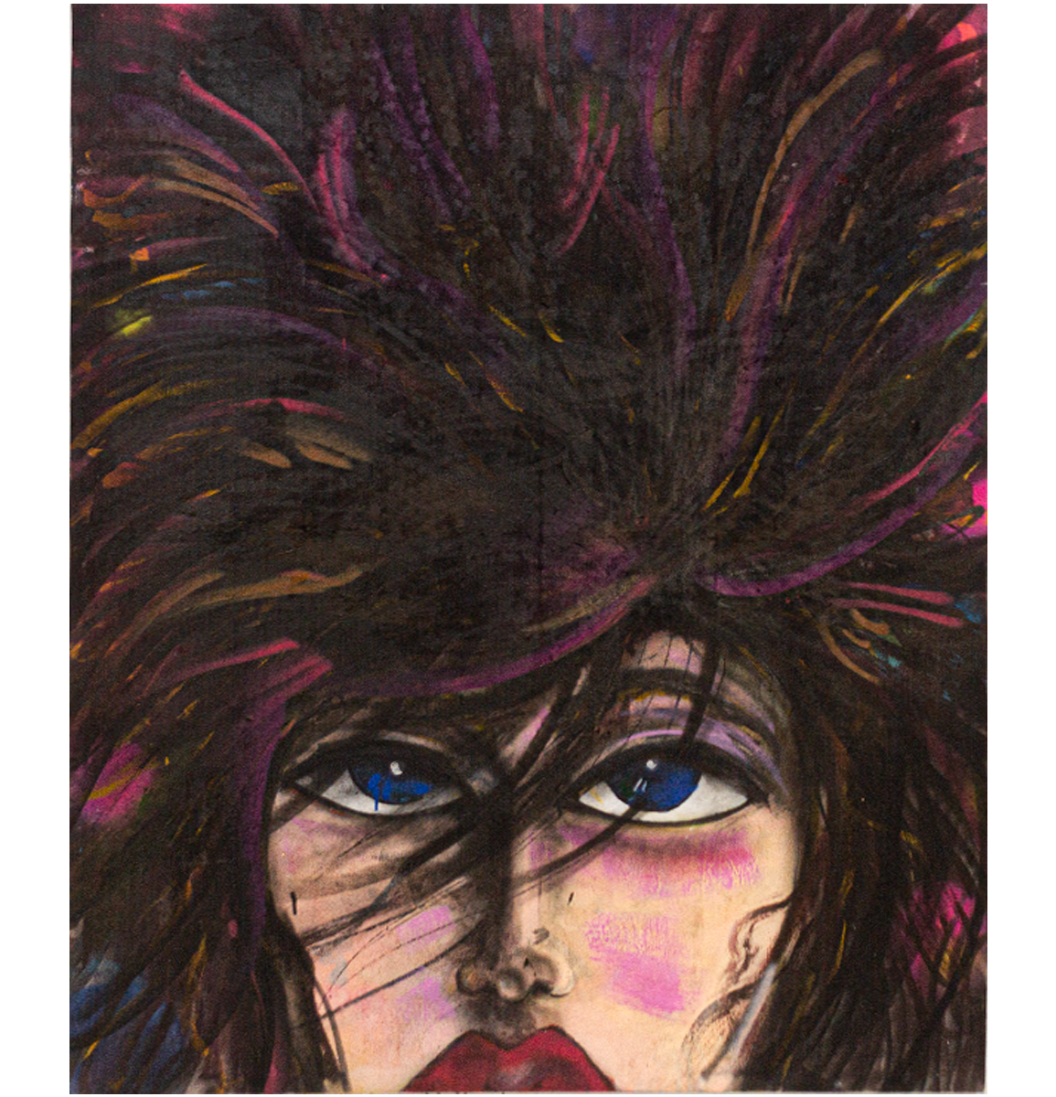 Dama Viendo el Cielo Acrylic on Canvas