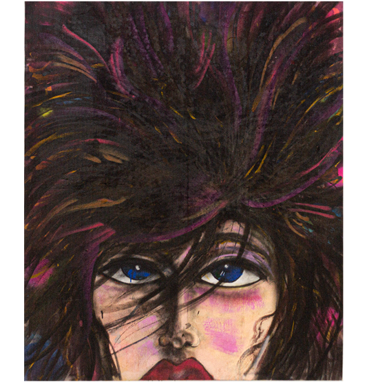 Dama Viendo el Cielo Acrylic on Canvas