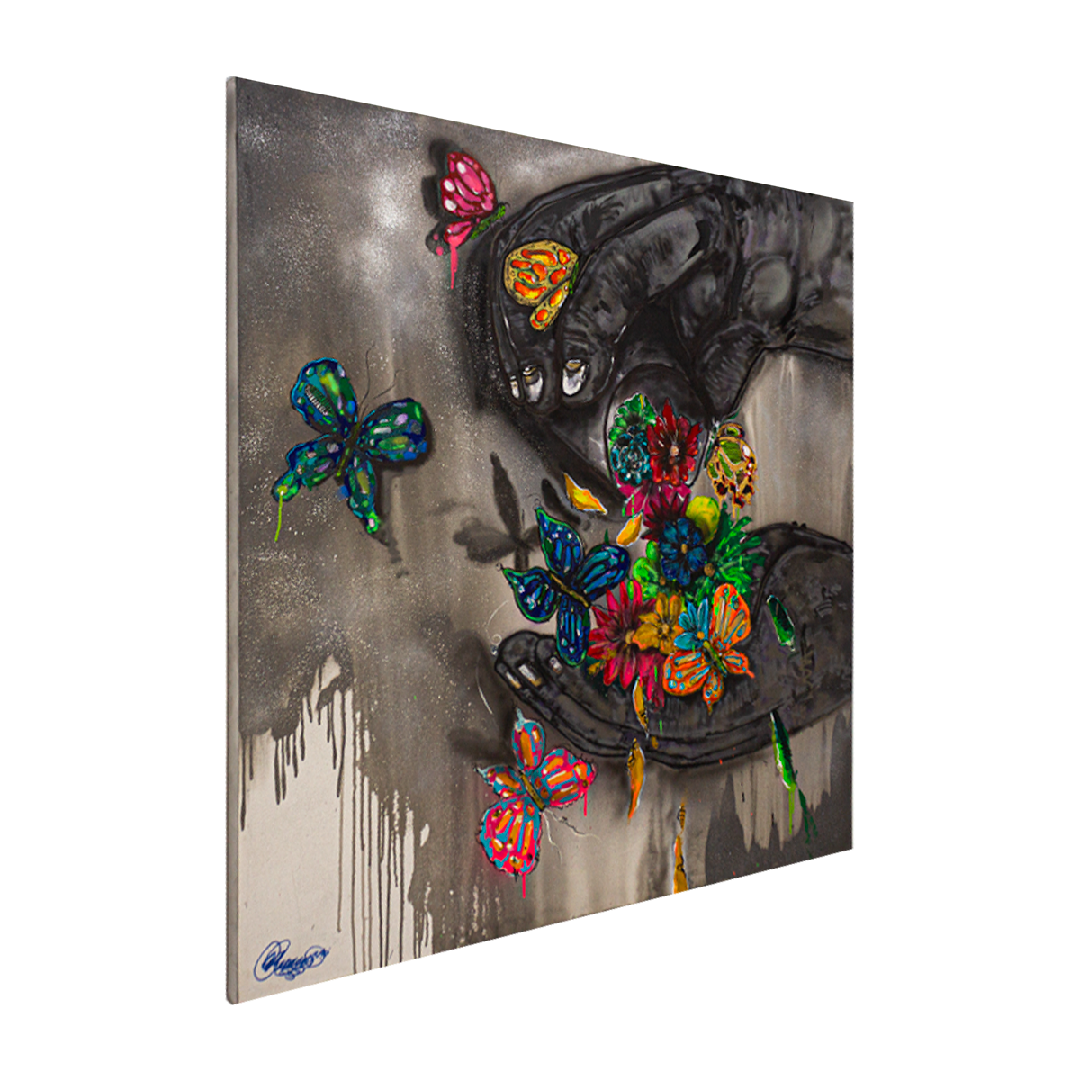 El Boticario Técnica Mixta Acrílico Sobre Canvas, Aerosol