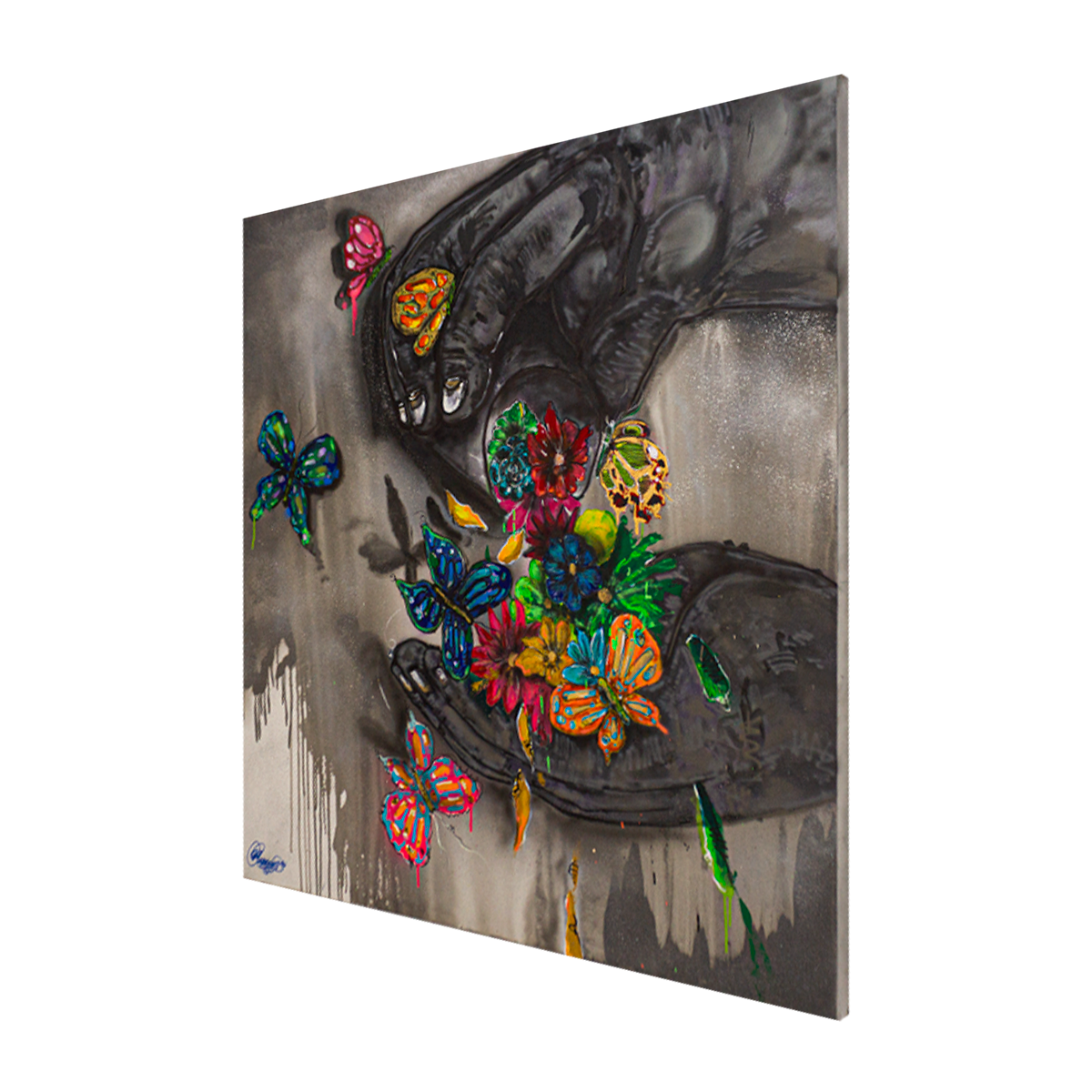 El Boticario Técnica Mixta Acrílico Sobre Canvas, Aerosol